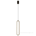 Factory Direct Minimalist Gold & Black Frame Adjustable Wire Modern Simple Pendant Light - 40cm x 130cm